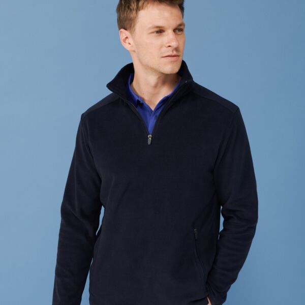 Henbury Zip Neck Micro Fleece Thumbnail